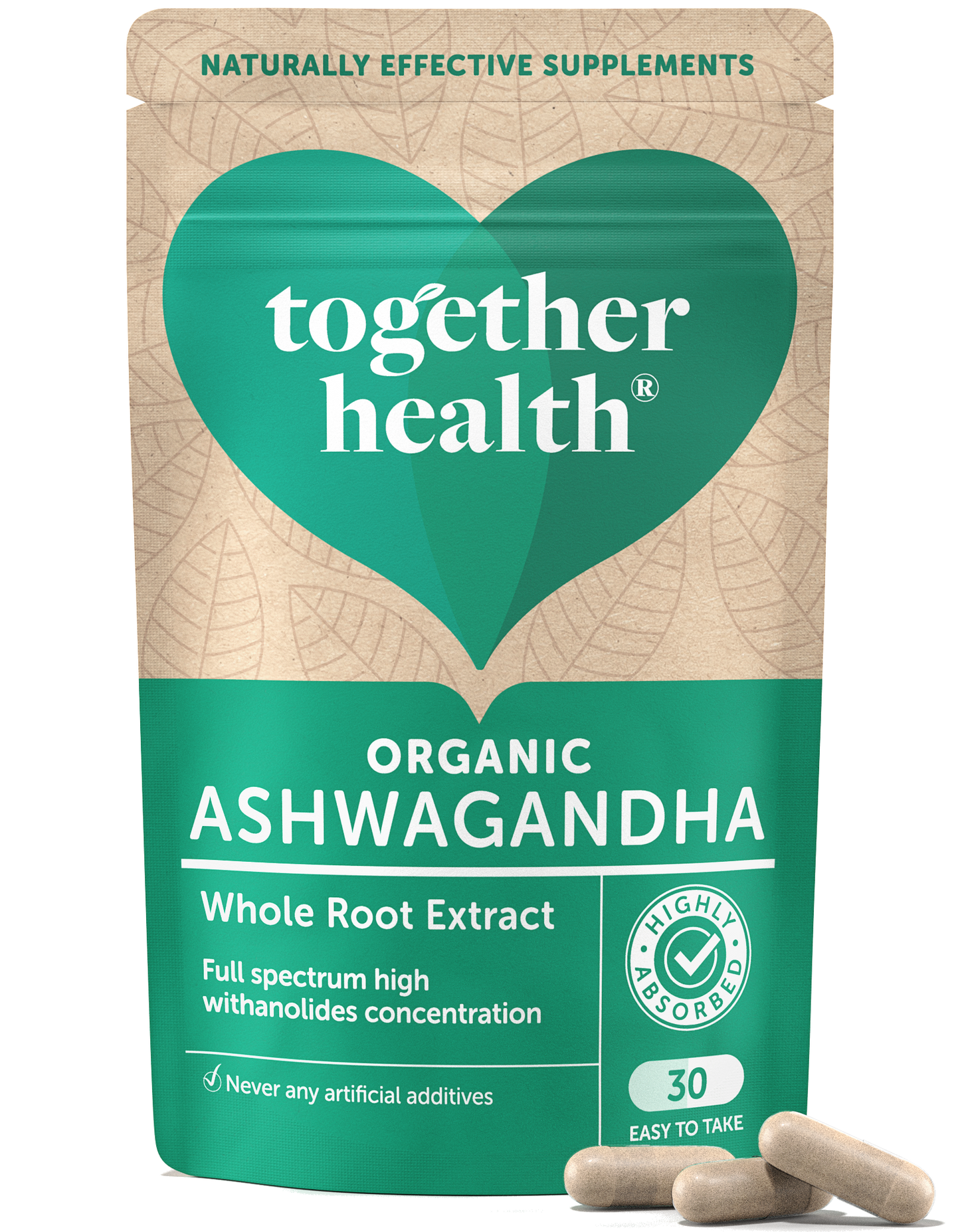 Ashwagandha Supplement – Organic – 30 Capsules